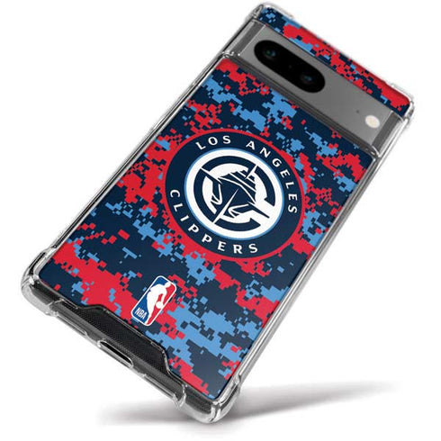 NBA LA Clippers Digi Camo Google Pixel 8 Clear Case